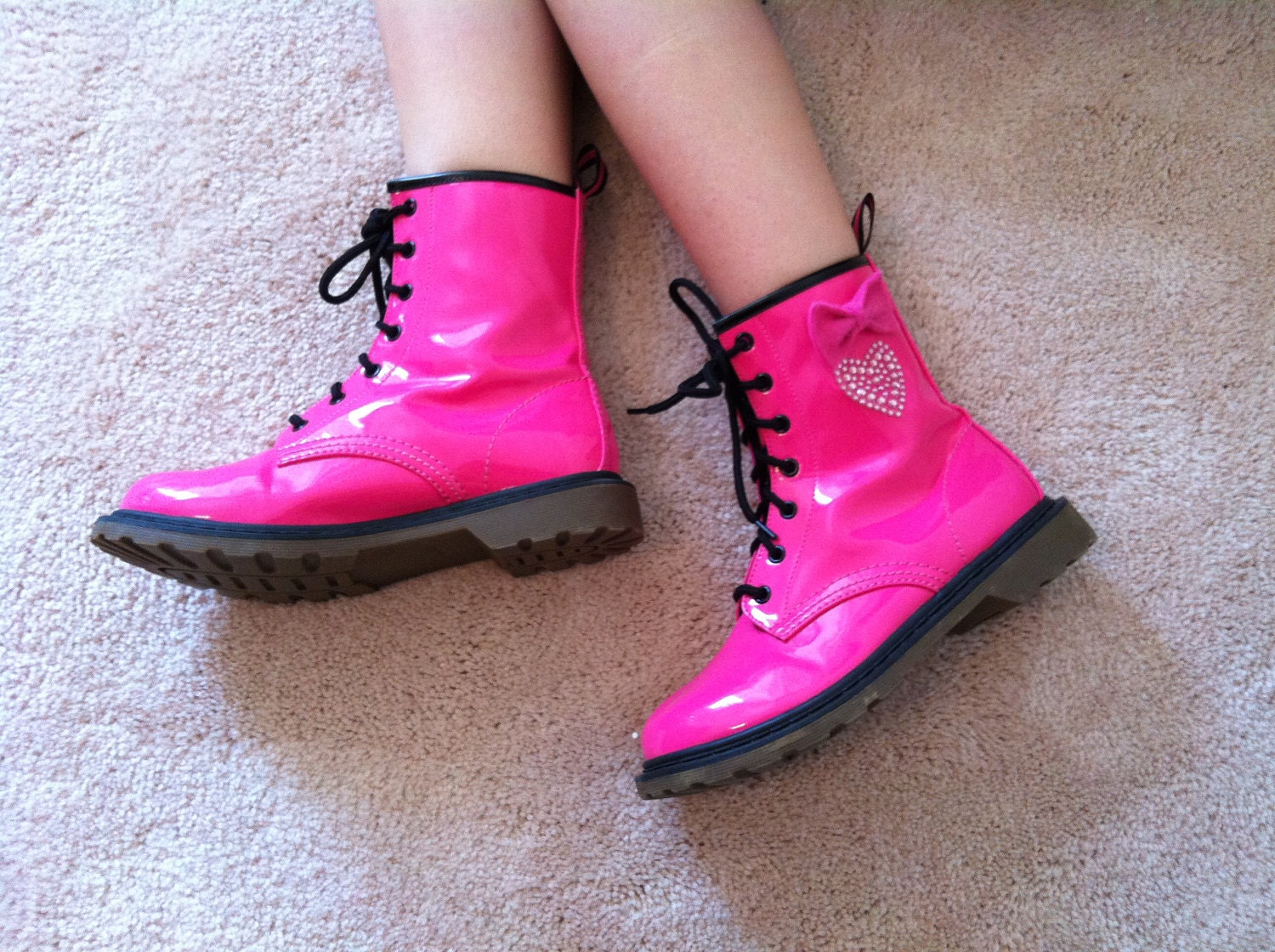Pink Combat Boots For Girls Boots And Heels 2017