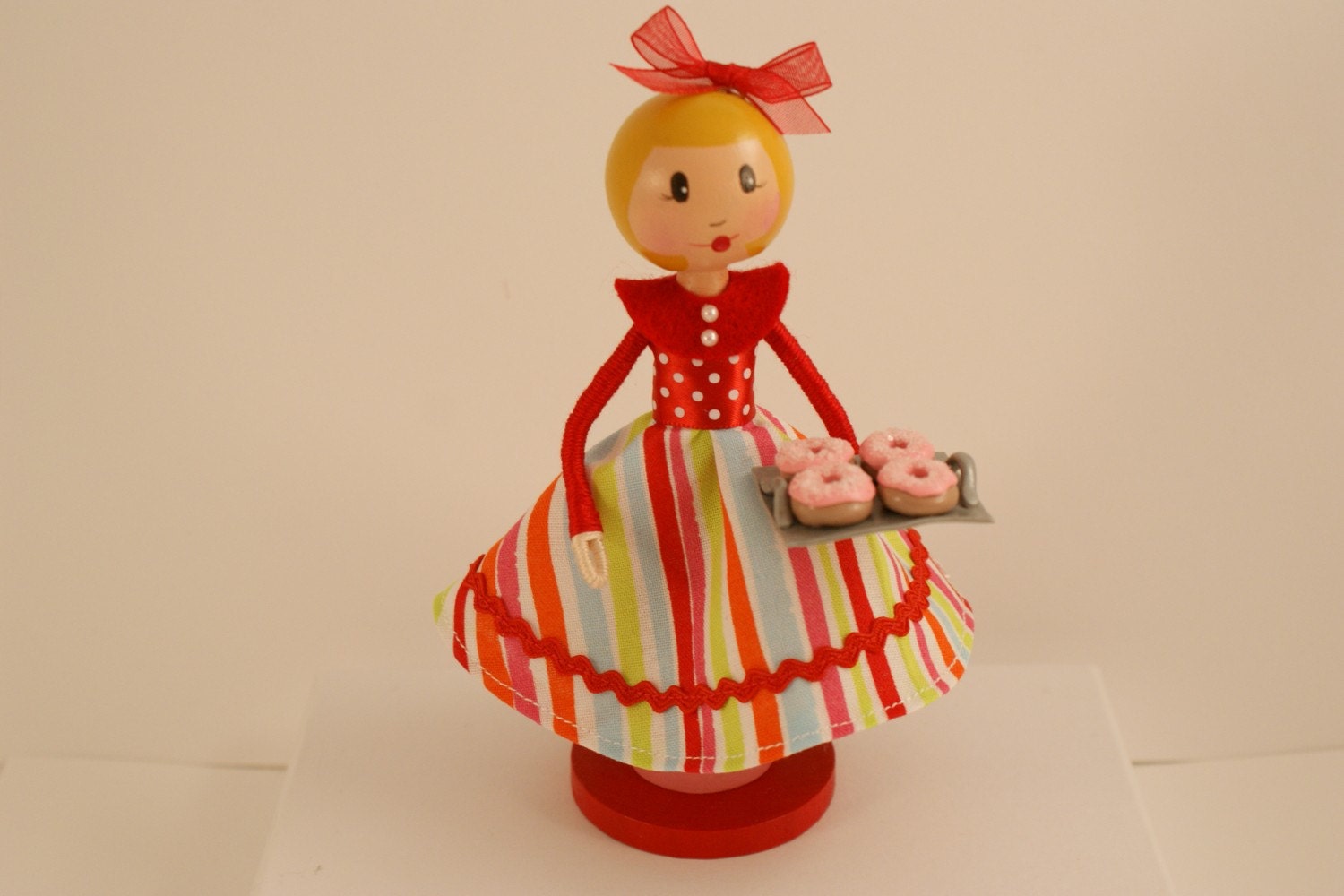 Clothespin Doll Miss Sweet Shop