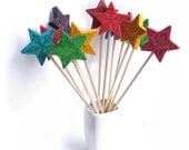 Wands - 6 star birthday party pastel fairy wand magic dress-up pretty