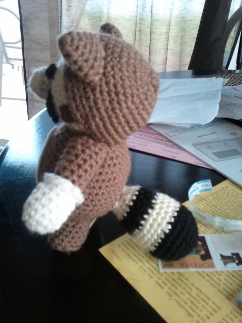 Tanooki Mario Amigurumi FREE U.S. Shipping