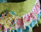 Ruffled Handbag/ Diaper Bag/ Caitlynn Tote-Large