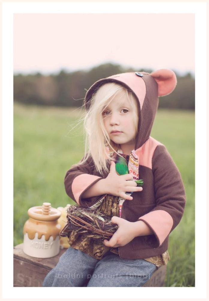 Girls Teddy Bear Coat in Pink