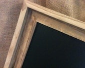 Reclaimed Upcycled Barn Wood Framed Chalkboard  - Rustic Wedding Chalkboard - Restaurant or Bistro Menu Board -  23" x 13"