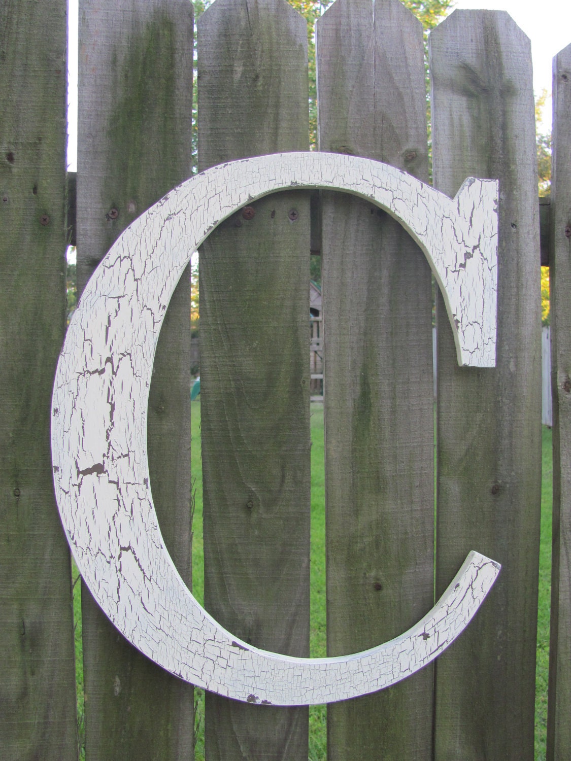 Wooden Letter B 2 ft tall Any Letter A - Z Vintage Style Hand Cut Shabby Chic Cottage Signs - Home Decor, Wedding sign