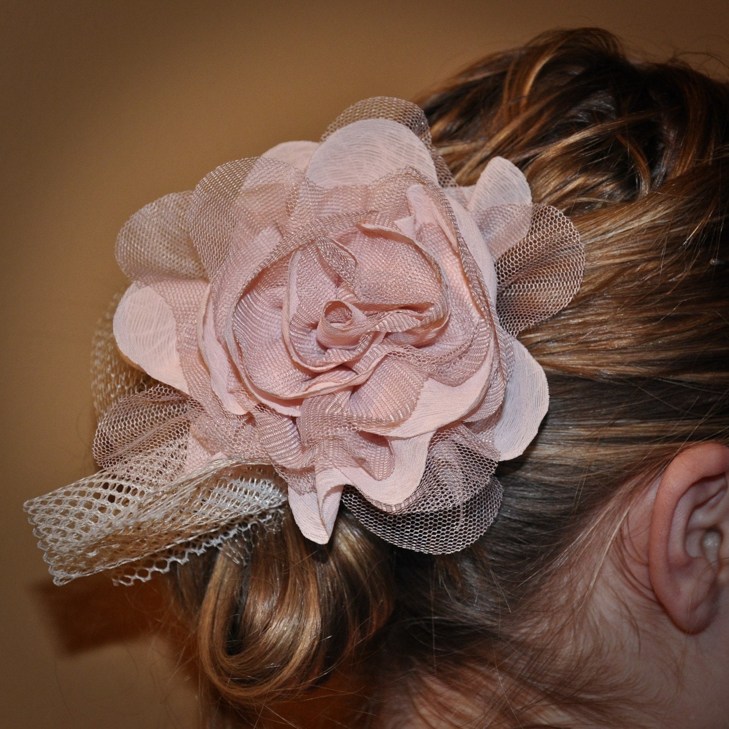 SALE - Blush Hair Flower