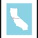 Custom State/City Heart Love Print - Wedding Gift - Anniversary Gift - California - 8"x10" (Available for any State)