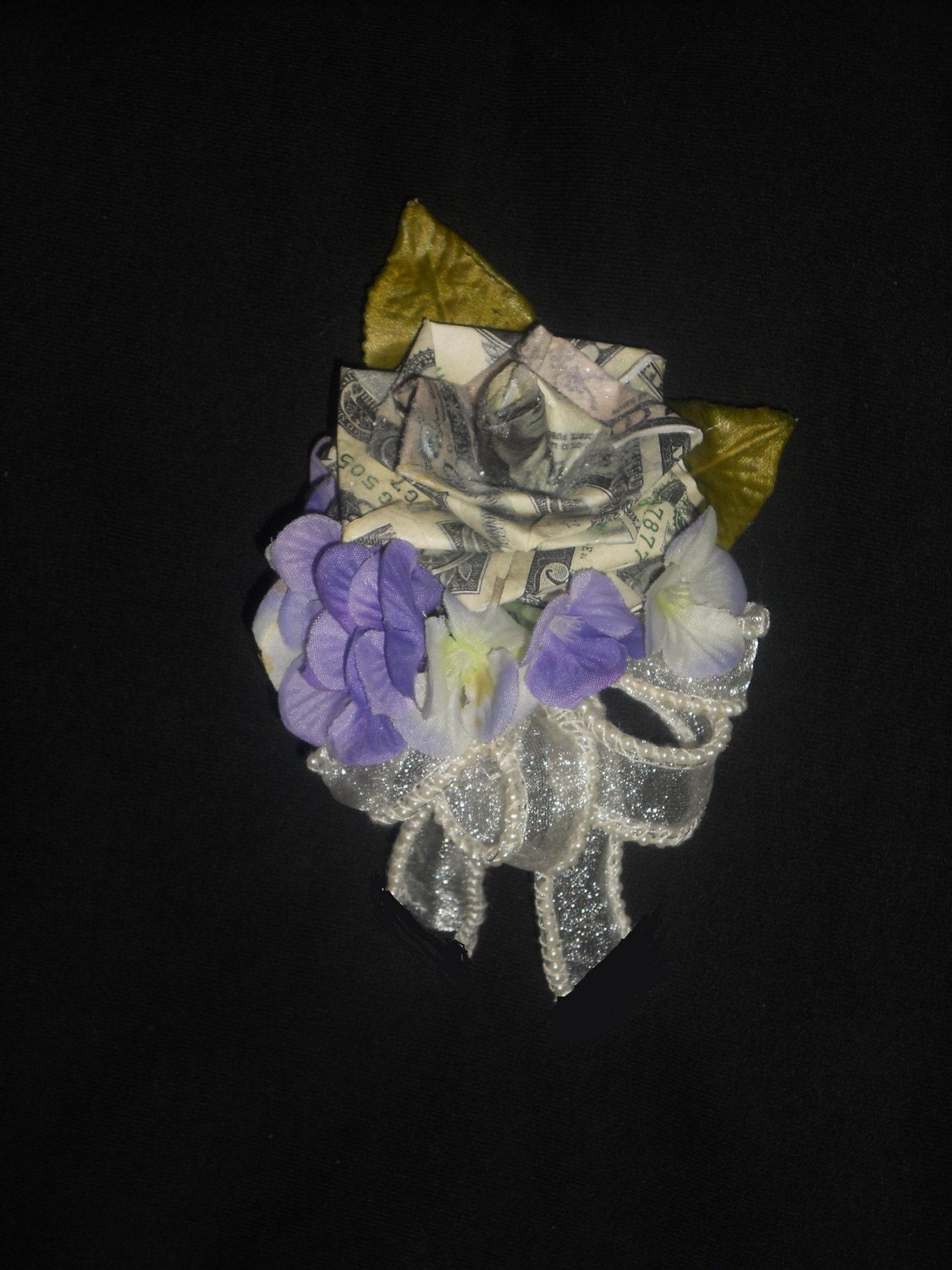 Money "Rose" Corsage..Any Color and Amount of Cash...Perfect Gift for Mothers Day...Easter