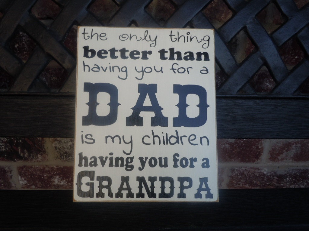 Fathers day wood sign