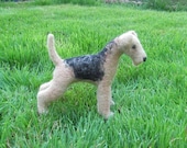 Airedale needle felted dog