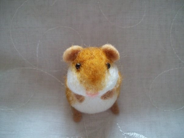 hamster needle felted