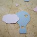 Hot Air Balloon Confetti Pink & Blue Baby Shower Die Cuts