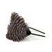 Dark Gray Feather Headband, Hair Piece, Smoke, Black, Slate, Bridesmaid, Bridal, Party, Fascinator, Hairpiece - Prim and Proper - Slate