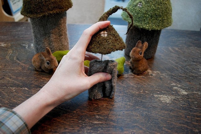 fairy castles for storing hooks and needles KNITTING PATTERN