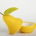 Needle Felted Pear Bowl