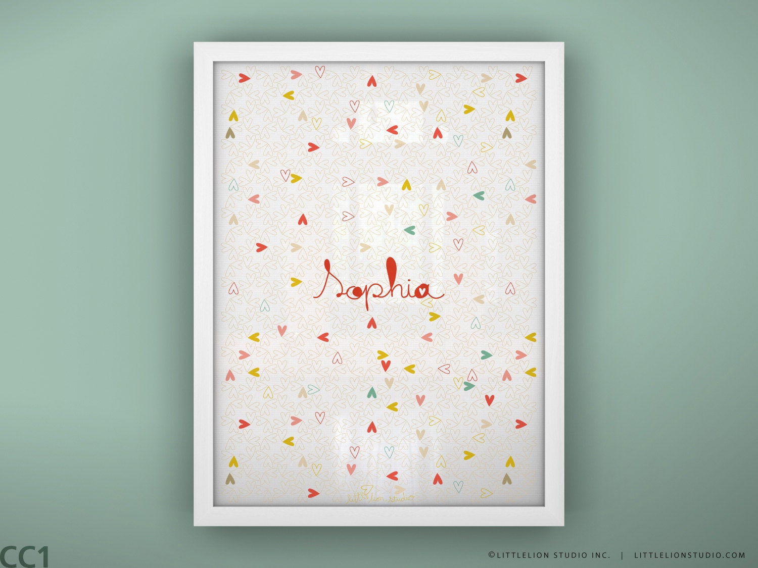 Custom Baby Art Print - Heartbeat - Unframed - 8.5 x 11"
