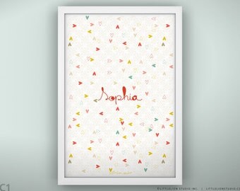Children's Room Print - Heartbeat - Unframed - 13 x 19"