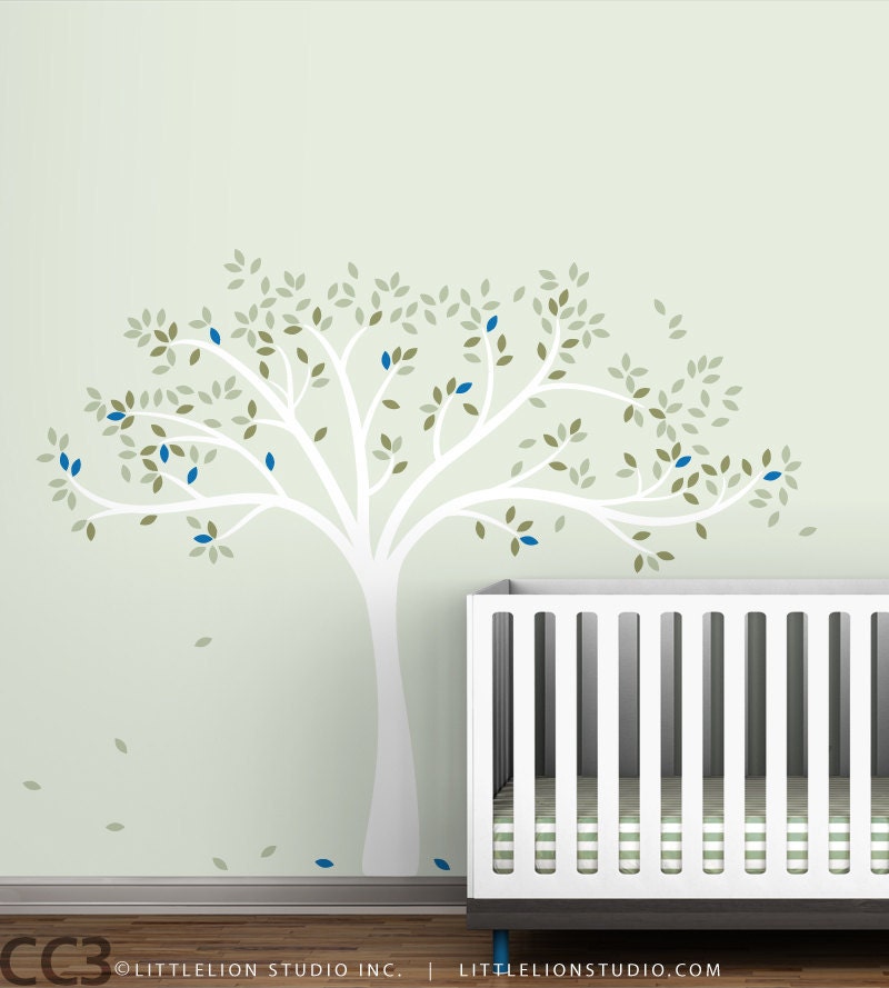 Fall Tree Wall Decal - Kids tree decal desing - Baby Nursery Wall Decor