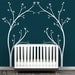 Tree Canopy Bed Headboard Wall Decal - Fun, novelty tree decal design - Modern Nursery Decor