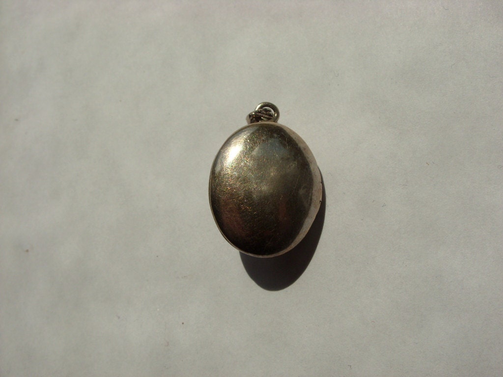 Vintage Silver Opalescent Locket