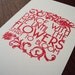 Dance Until The Flowers Bloom Gocco Print