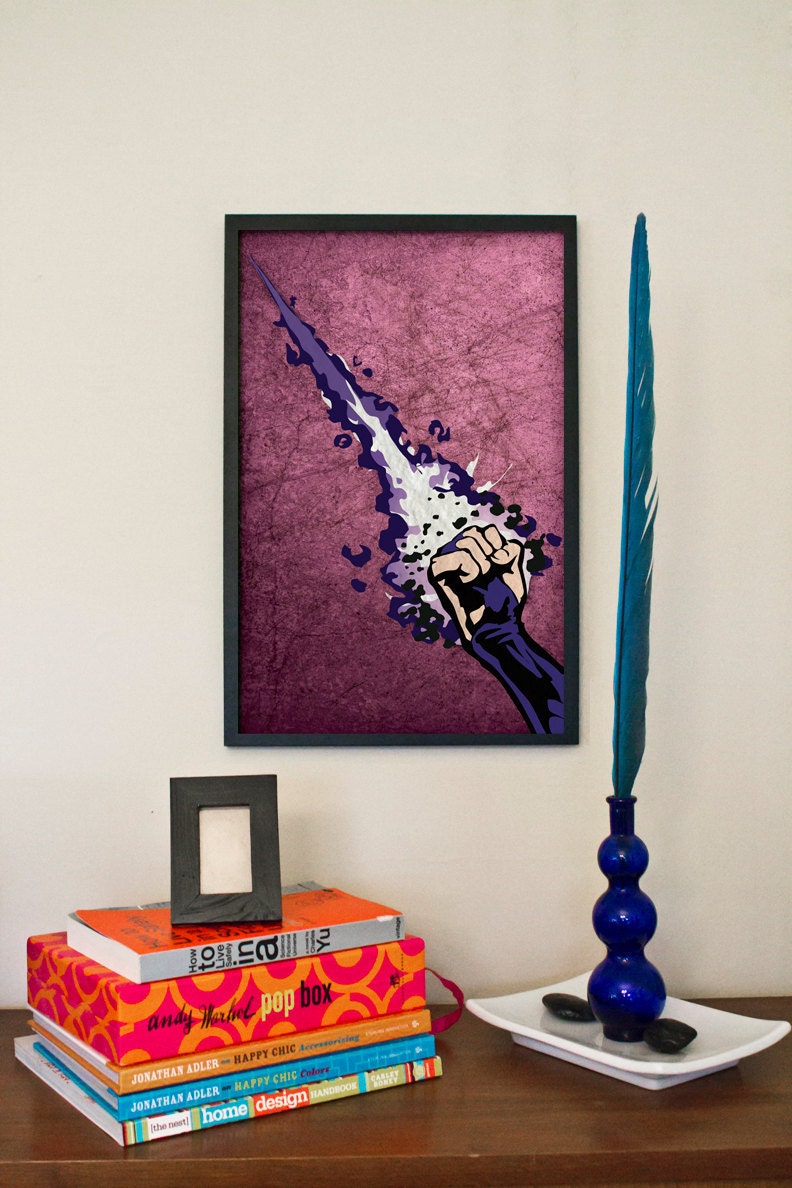 Psylocke - X-Men Comic Inspired Character Poster Series - 11x17 Retro Art Print