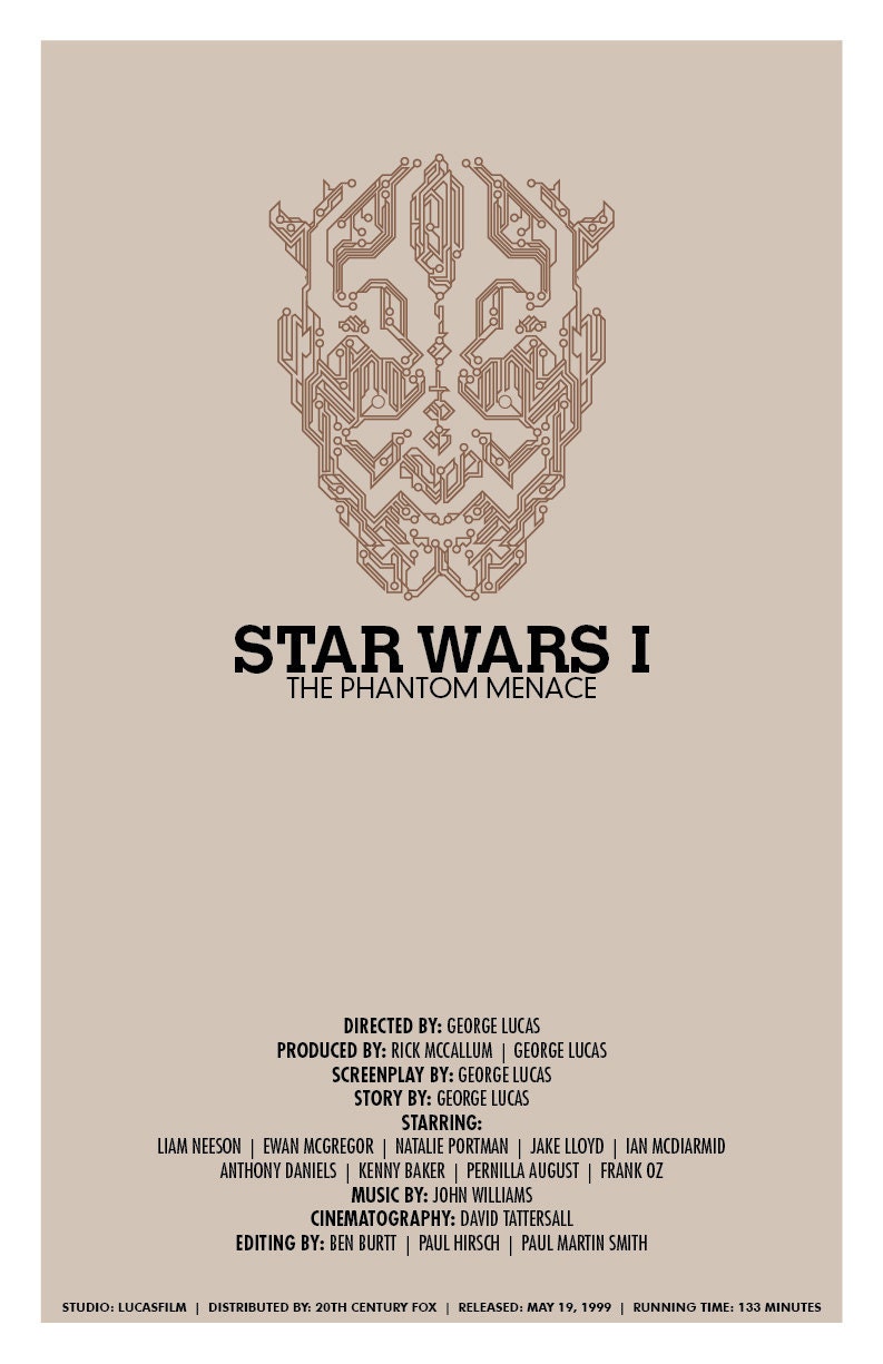 Star Wars New Trilogy Poster Collection - Three 11x17 Fine Art Prints