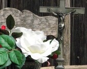 Vintage tabletop metal Crucifix