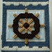 Nautical Tissue Box Cover made from Plastic Canvas