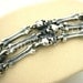 Sterling Silver Skull & Bone Bracelet