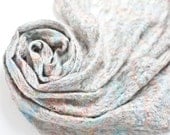 Free shipping Felted Cobweb Scarf Unisex Felt Wrap Women Men Colorful Gray rustic eco friendly for him