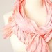 Long Scarf Hand dyed Coral Tangerine tango summer blossom coral pastel peach teamcamelot tbteam dtteam elitett
