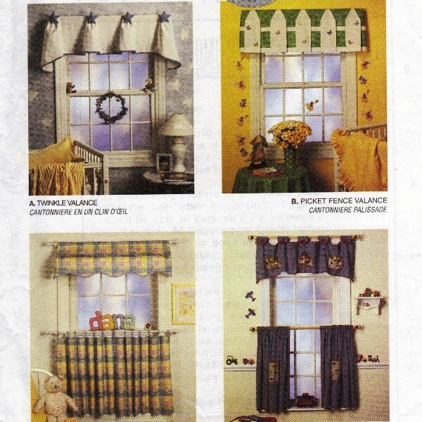 CURTAIN PATTERNS AND VALANCE PATTERNS, WINDOW TREATMENT IDEAS AND