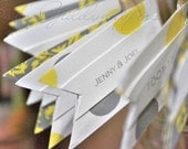 Yellow and Grey Drink Stirrers