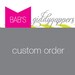 CUSTOM LISTING FOR Jacqueline Esposito