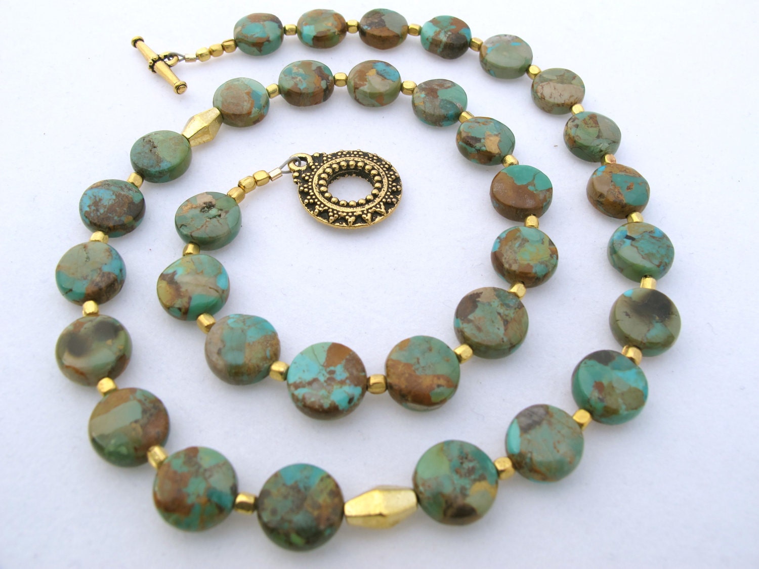 Statement Necklace - Turquoise Impression