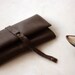 Dark Brown Leather Tobacco pouch