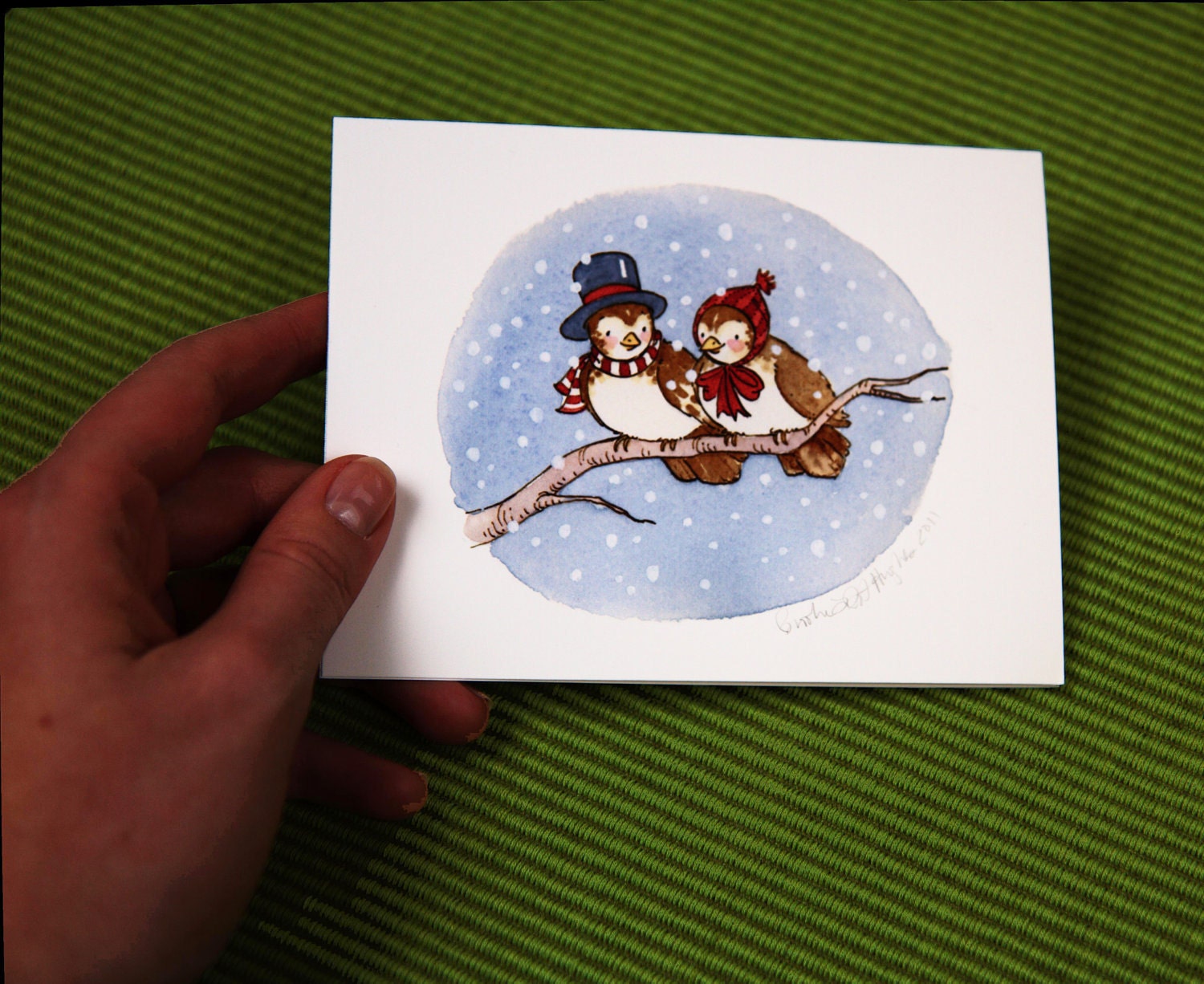 Winter Birds Note Card set