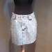 Acid Wash Cut Off Mini Skirt / Calvin Klein Denim