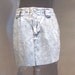 Acid Wash Cut Off Mini Skirt / Calvin Klein Denim