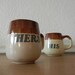 Vintage Stoneware Mugs, HIS and HERS Pair