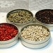 Whole peppercorn sampler - Pink, Green, White & Tellicherry Black pepper - recipes included