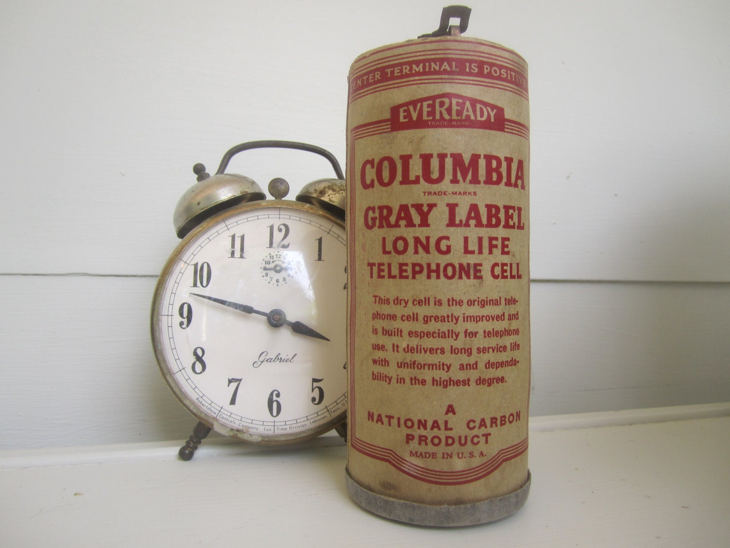 Antique Telephone Battery Cell Everyready Columbia by KnickofTime
