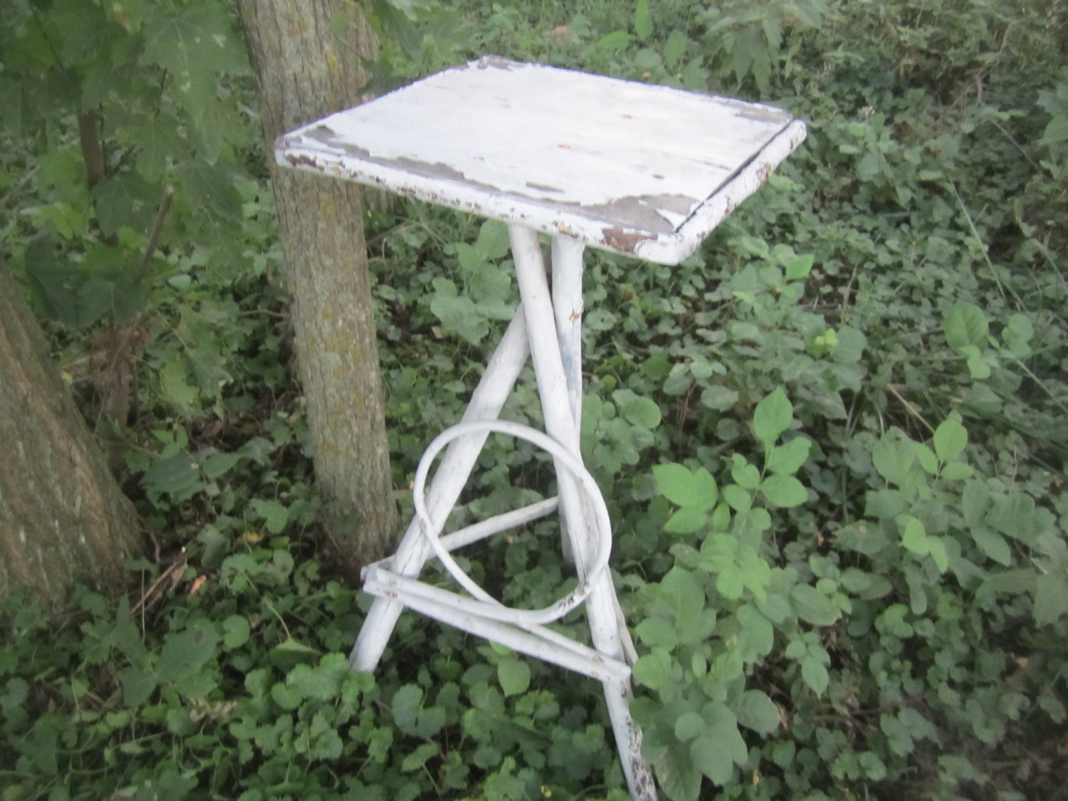 rustic plant table