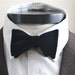The George- Our velvet bowtie in black