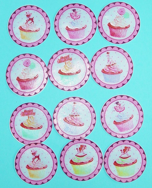 Cupcake Edible Image Wafer Papers for your iced cookies, fondant, cupcakes, cake and chocolates
