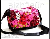 Camera bag / Purse  - Pink paisley