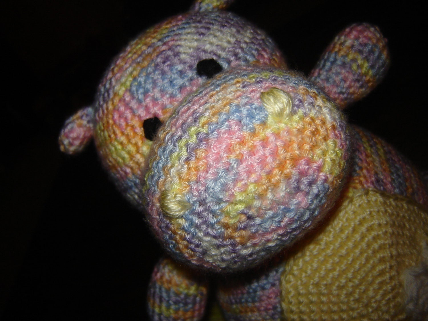 Crochet CUSTOM HIPPO Stuffed Animal Plush Toy Amigurumi - ANY Colors - Personalizable