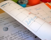 Simple Planner, 4.25" x 6.75" (printable B&W PDF): Jan2012 - Dec2012