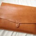 Personalized 13 Macbook Pro / Macbook Air Case - Leather - Hand Stitched