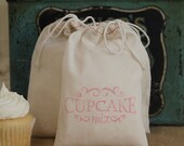 Baby Shower Favor Cupcake Mix - Pink Bag Design - set of 6